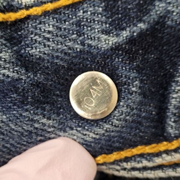 LEVIS 505 Jeans 32x28 (34x32) Blue Classic - Picture 7 of 16